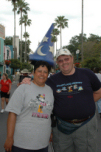 Anita Wearing Mickey's Sorcerer Hat
